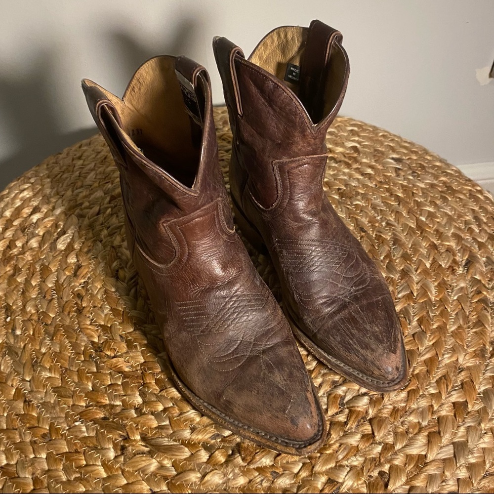 Frye Short Cowboy Boots